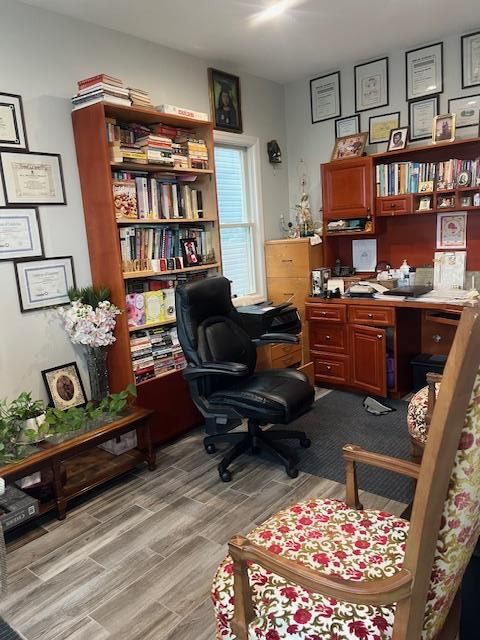 Home Office, Interior, Wood Texture Flooring