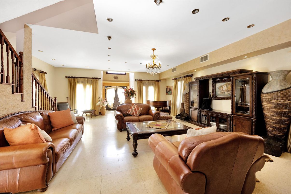 Chandelier, Interior, Living room, Recessed Lighting