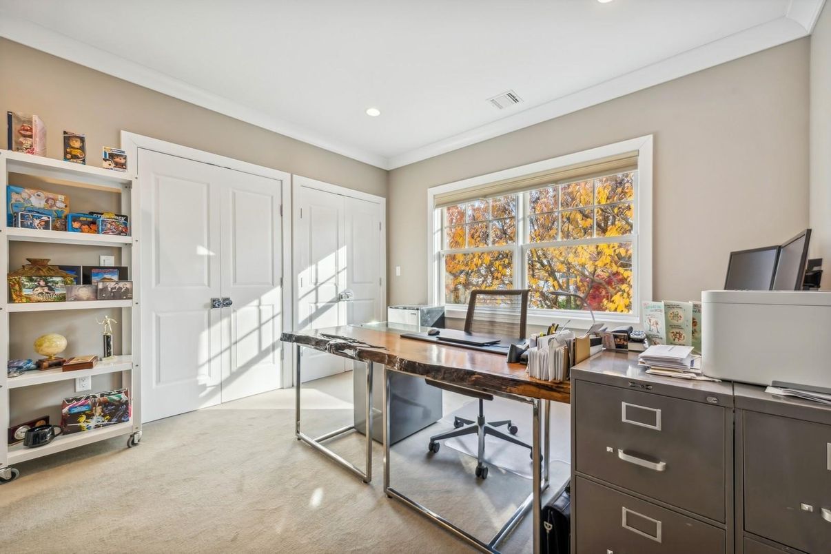 Home Office, Interior, Recessed Lighting