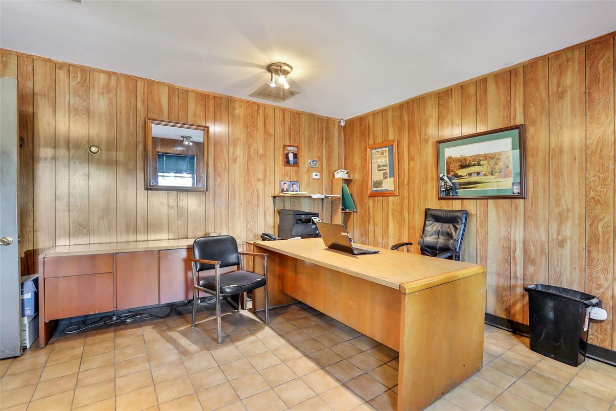 Home Office, Interior, Wooden Walls