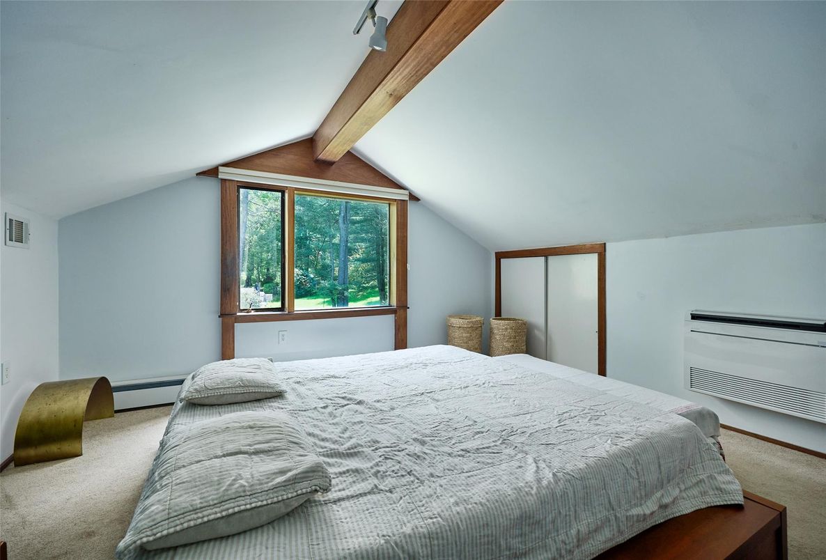 Bedroom, Interior, Wooden Beams
