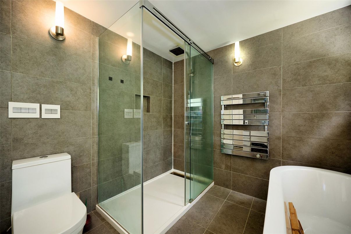 Bathroom, Glass Shower, Interior