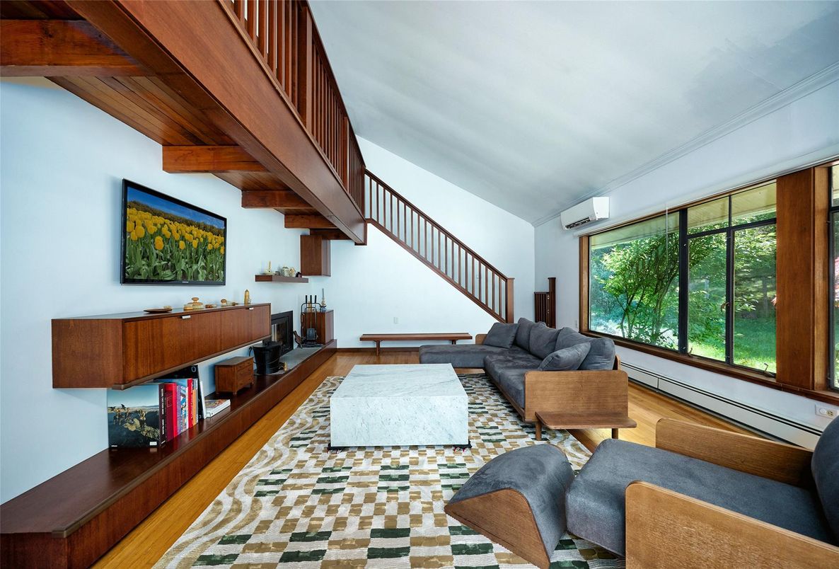 Interior, Living room, Wooden Beams, Wood Texture Flooring