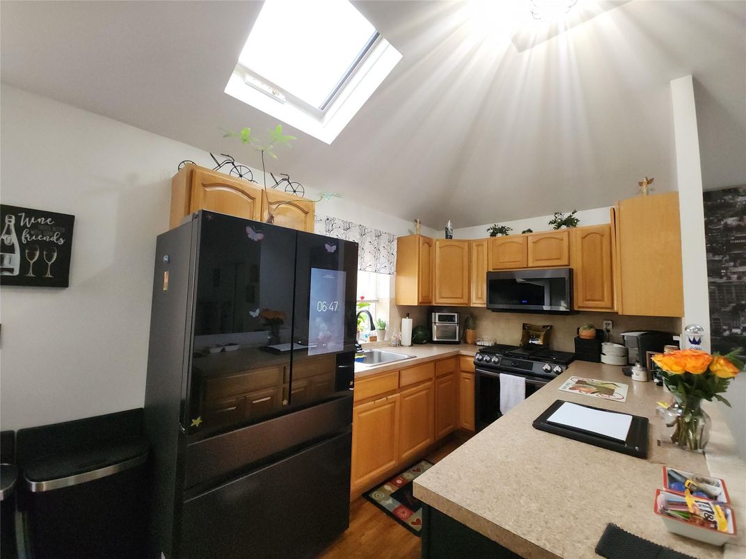 Interior, Kitchen, Wood Texture Flooring