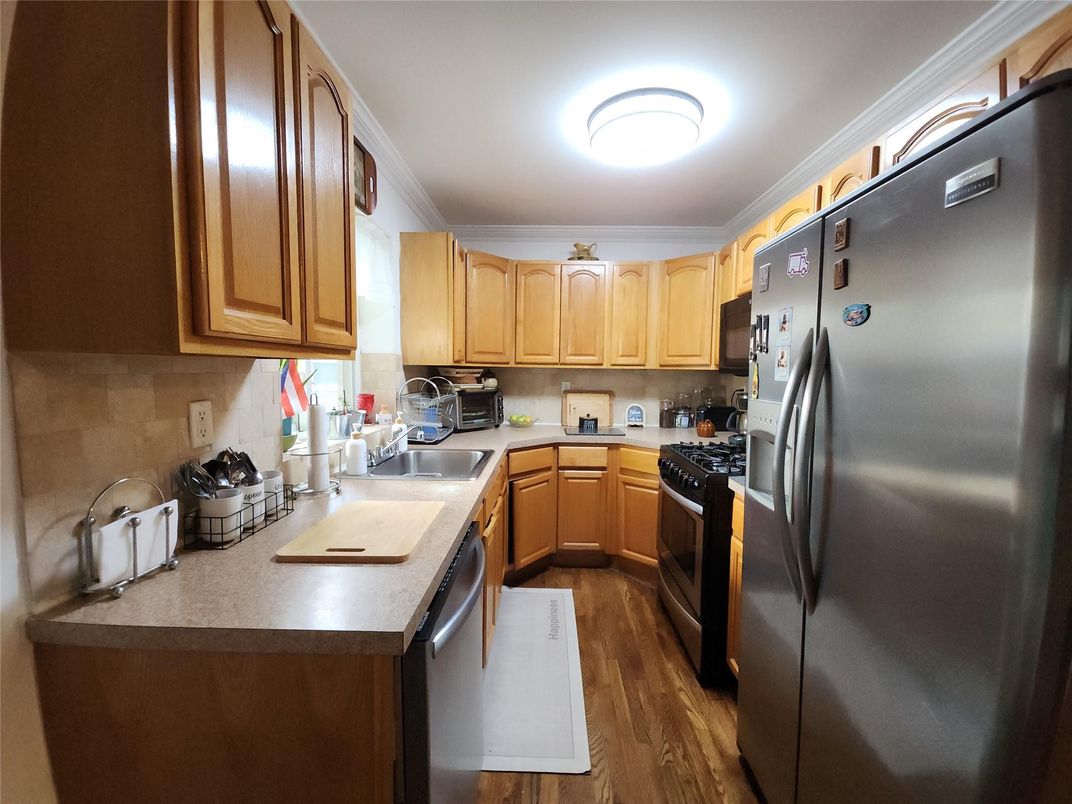 Interior, Kitchen, Wood Texture Flooring