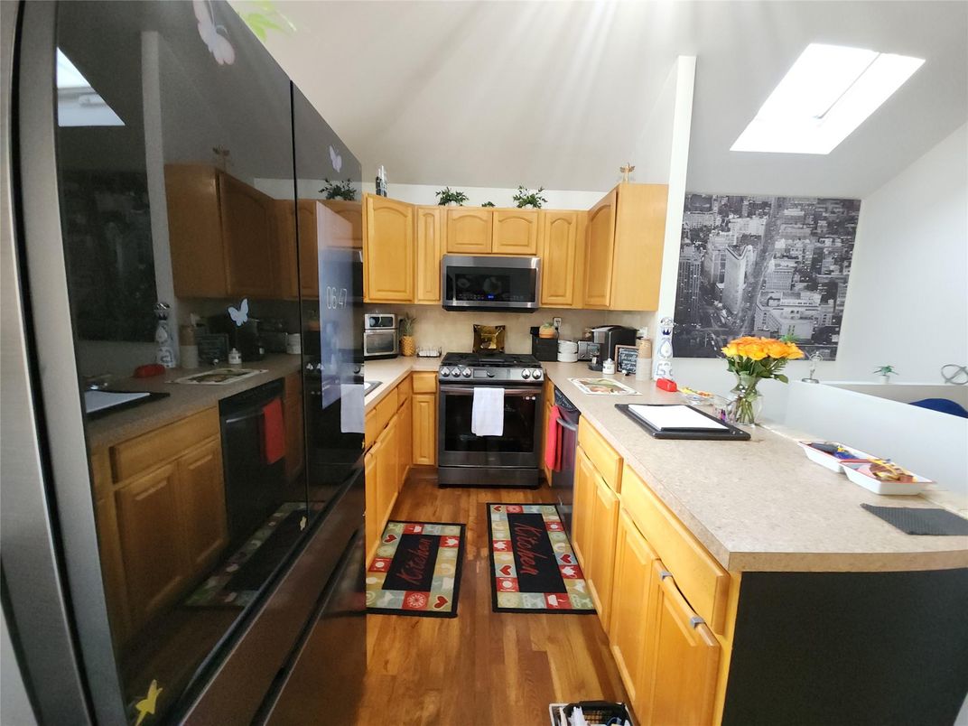 Interior, Kitchen, Wood Texture Flooring