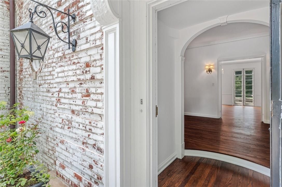 Interior, Stone Walls, Wood Texture Flooring
