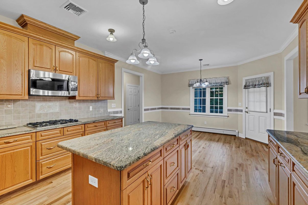 Chandelier, Interior, Kitchen, Pendant Lights, Wood Texture Flooring