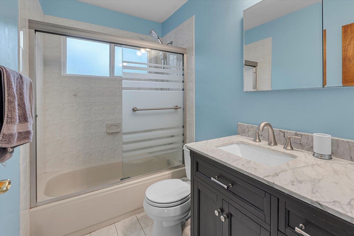 Bathroom, Glass Shower, Interior, Marble Walls