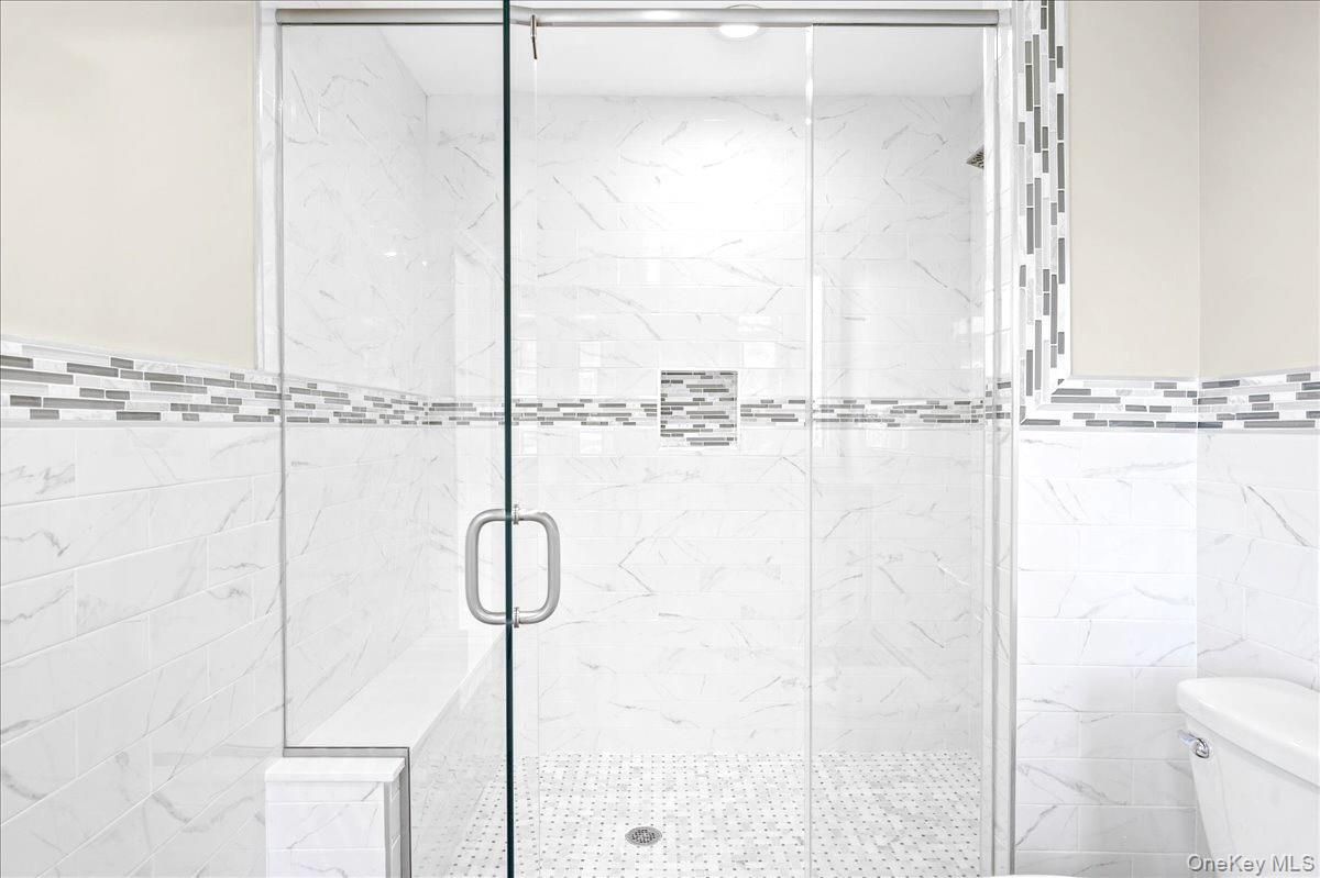 Bathroom, Glass Shower, Interior, Marble Walls