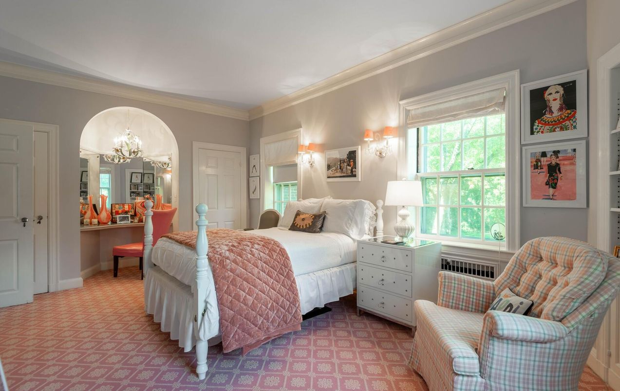 Bedroom, Chandelier, Interior