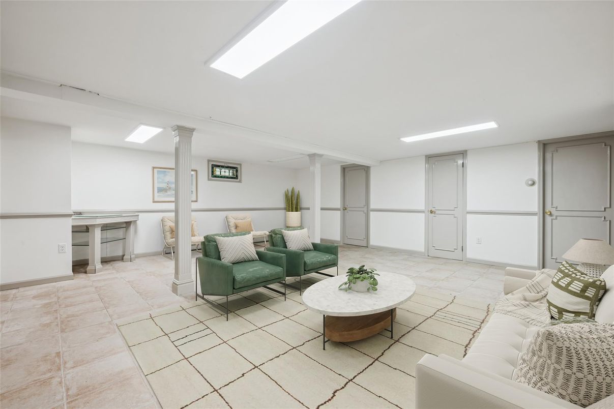 Interior, Living room, Recessed Lighting