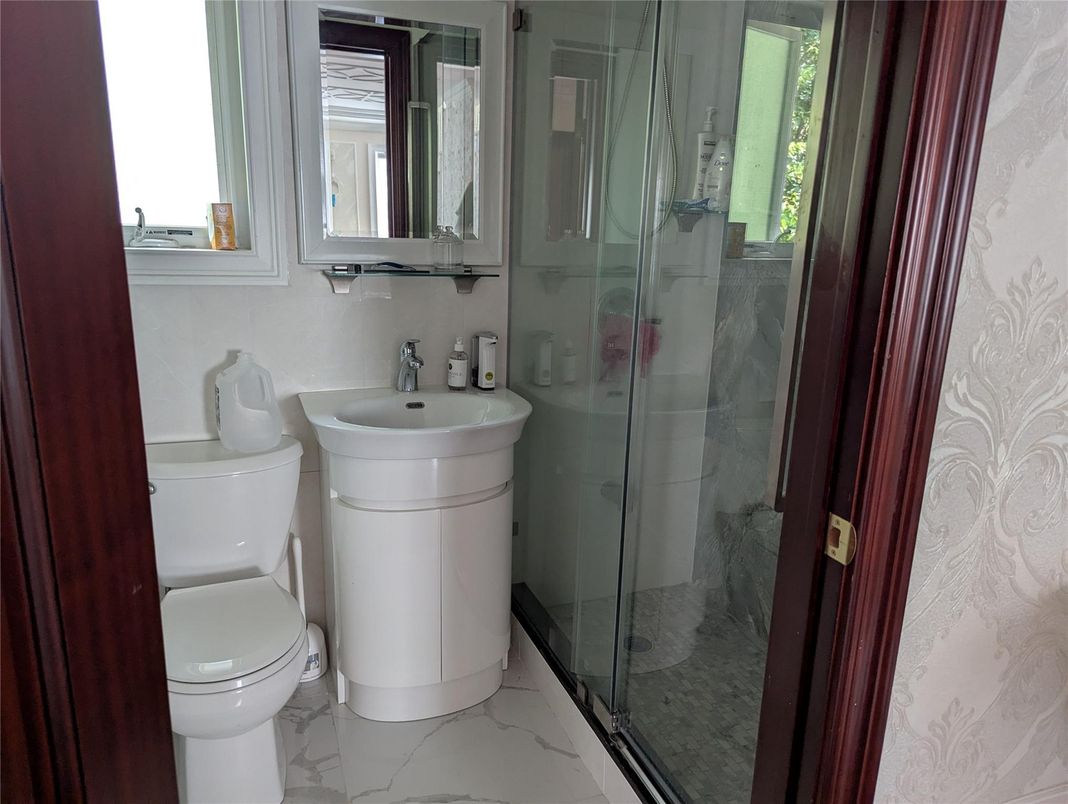 Bathroom, Glass Shower, Interior, Marble