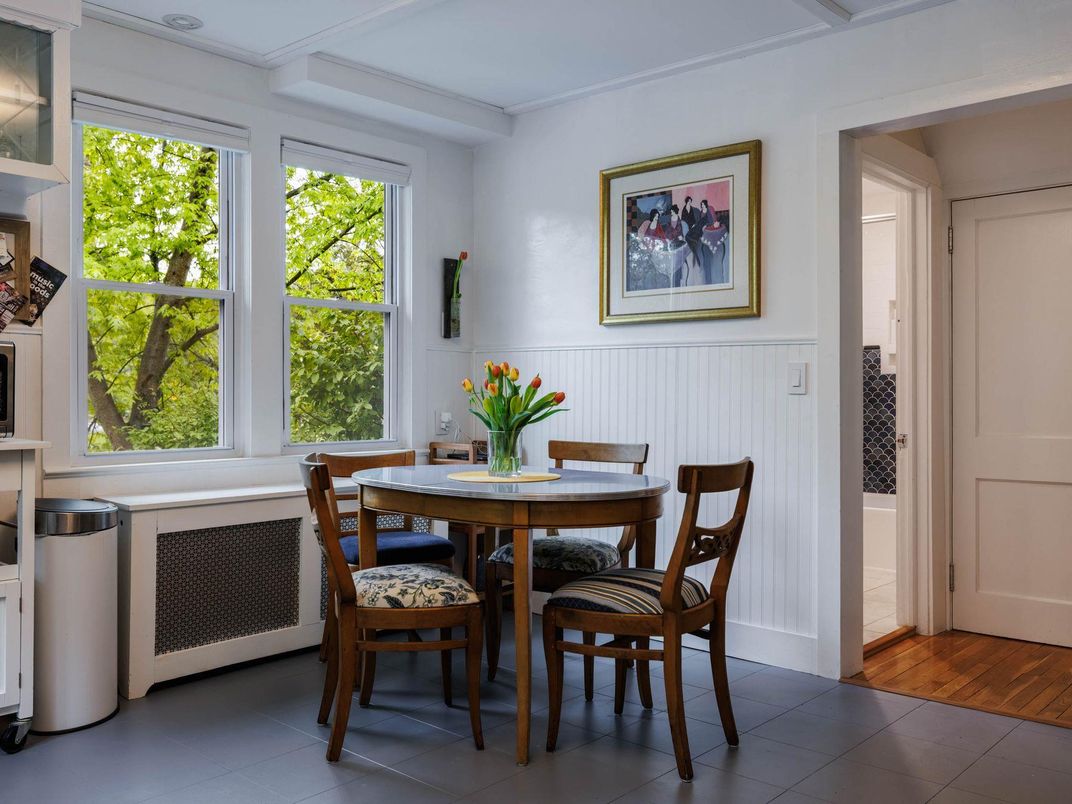 Dining room, Interior, Wood Texture Flooring