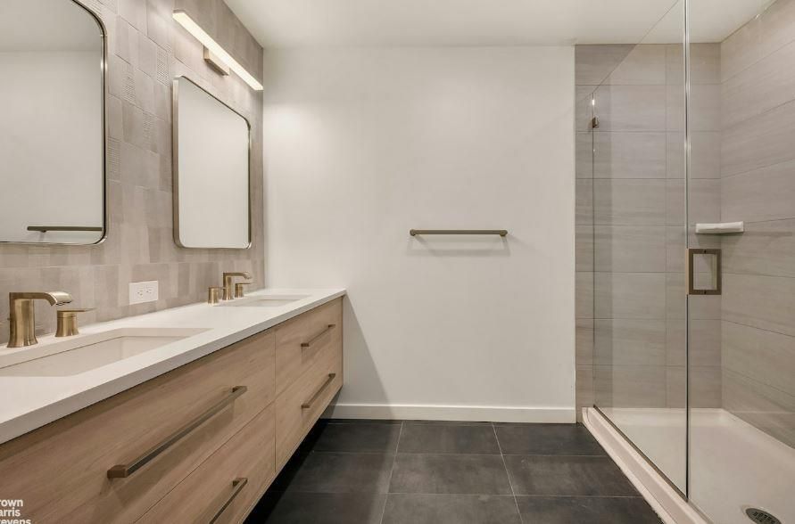 Bathroom, Dual Sink Vanities, Glass Shower, Interior