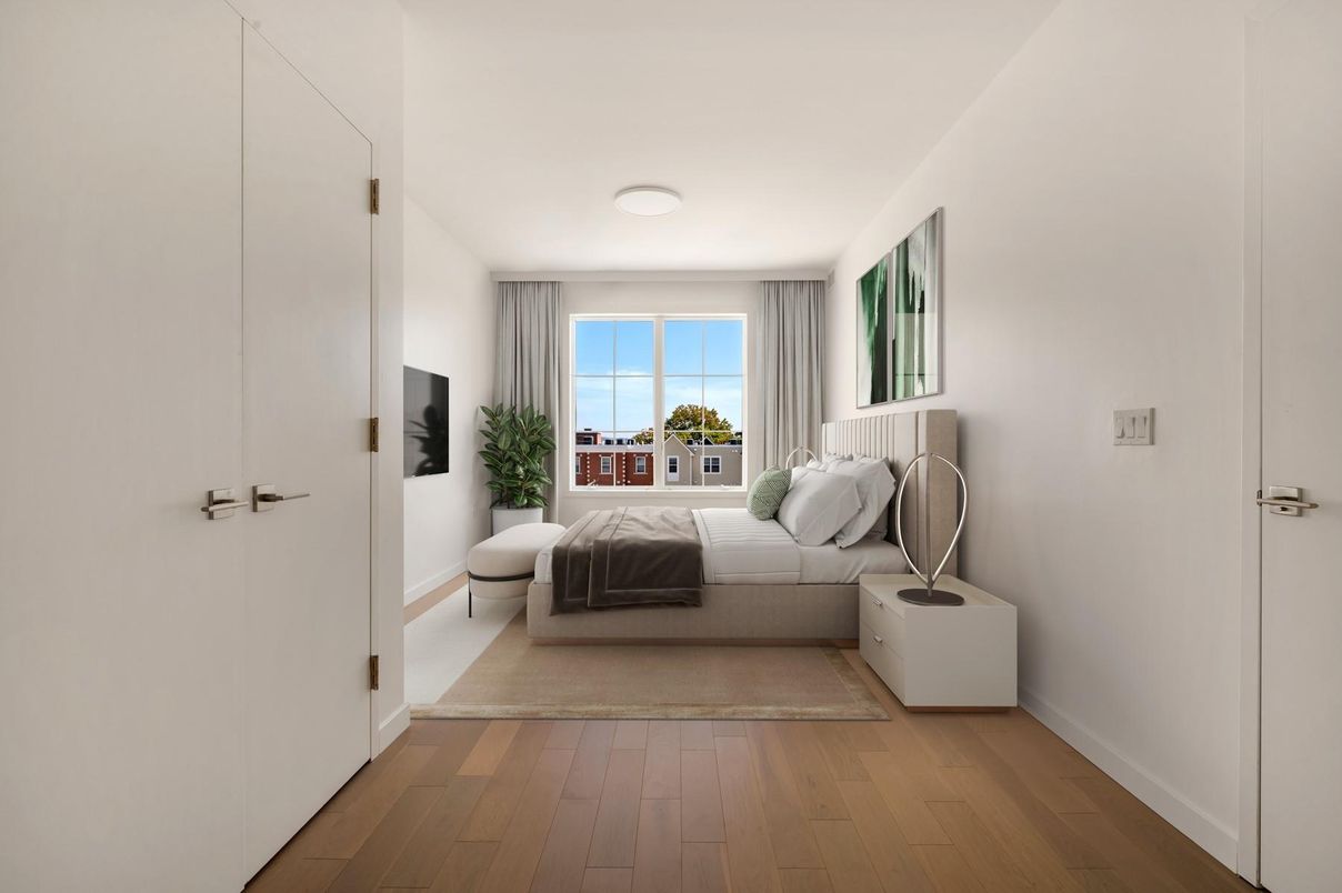 Bedroom, Interior, Wood Texture Flooring