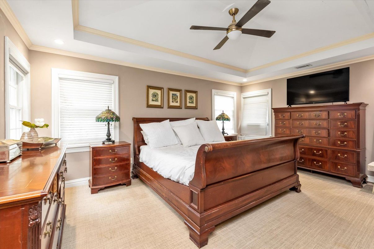 Bedroom, Interior, Recessed Lighting
