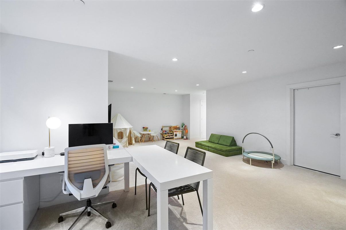 Home Office, Interior, Recessed Lighting