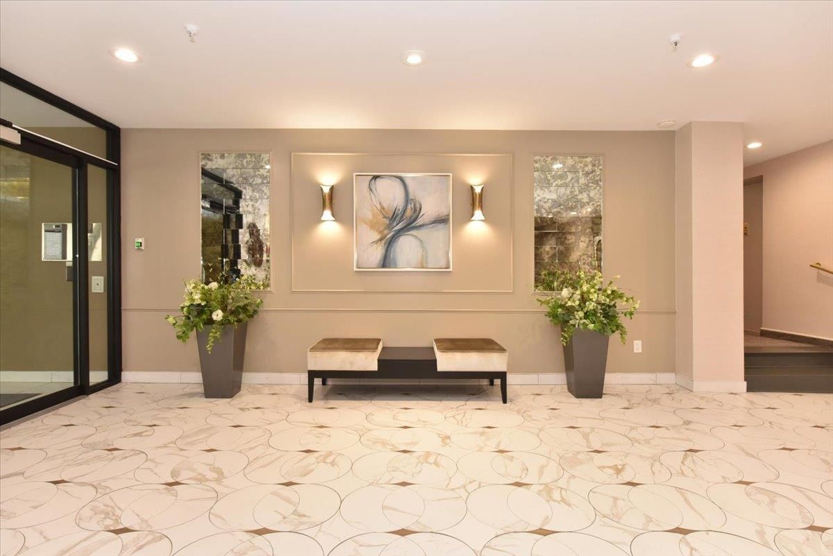Elevator, Interior, Marble, Recessed Lighting