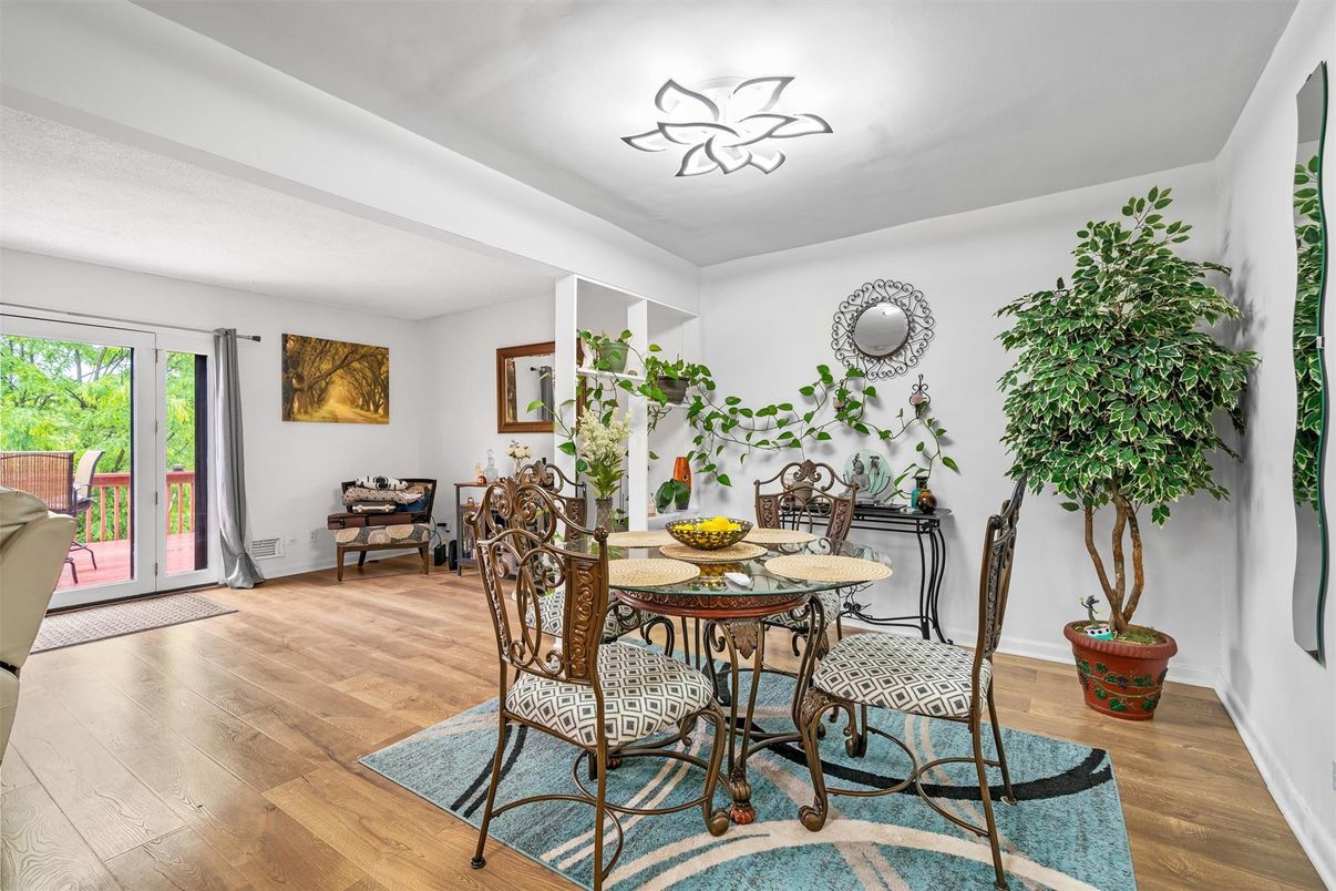 Dining room, Interior, Wood Texture Flooring