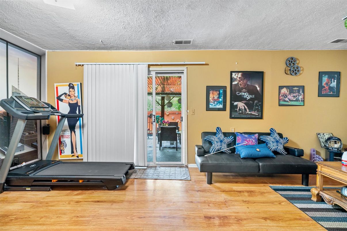 Fitness Equipment, Interior, Wood Texture Flooring