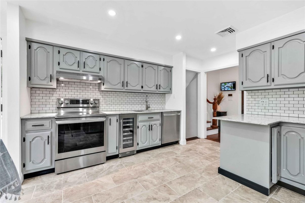 Interior, Kitchen, Recessed Lighting, Stainless Steel Appliances