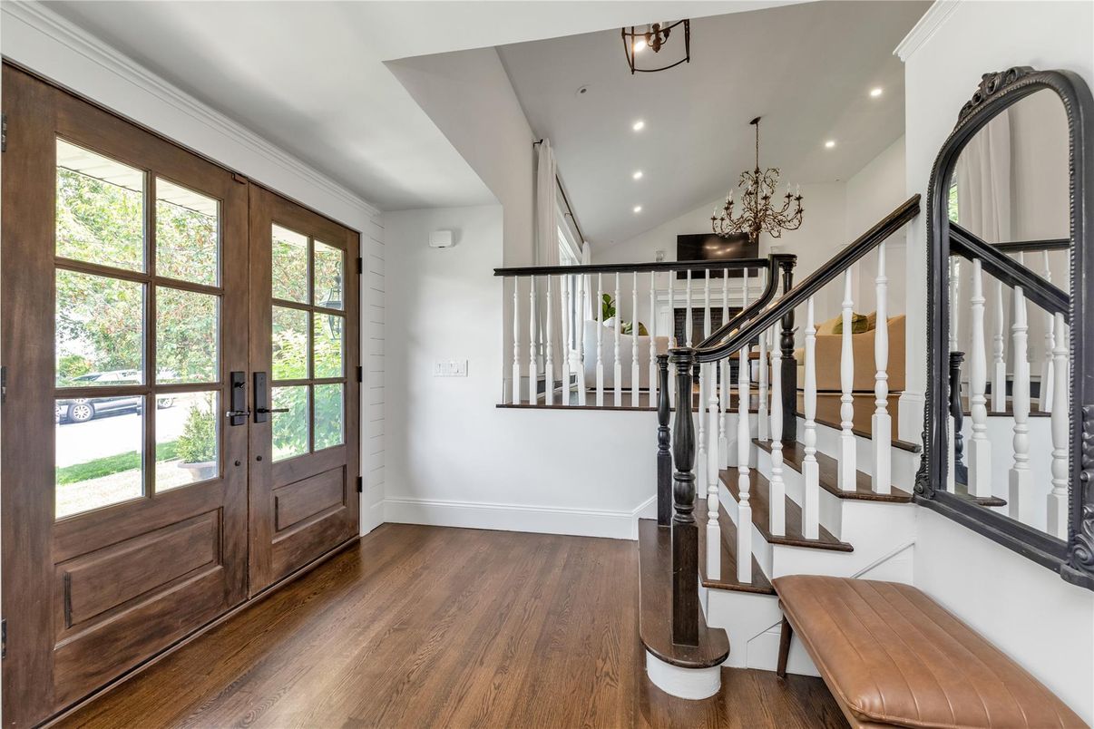Chandelier, Interior, Recessed Lighting, Wood Texture Flooring