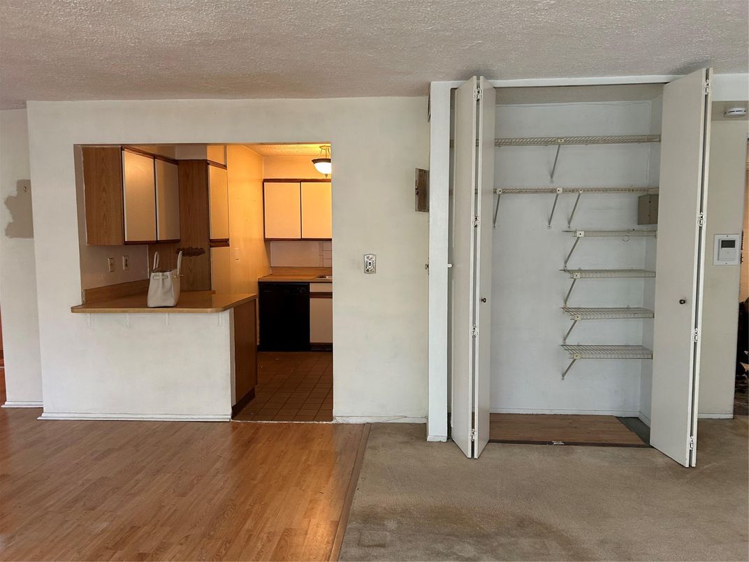 Interior, Kitchen, Wood Texture Flooring