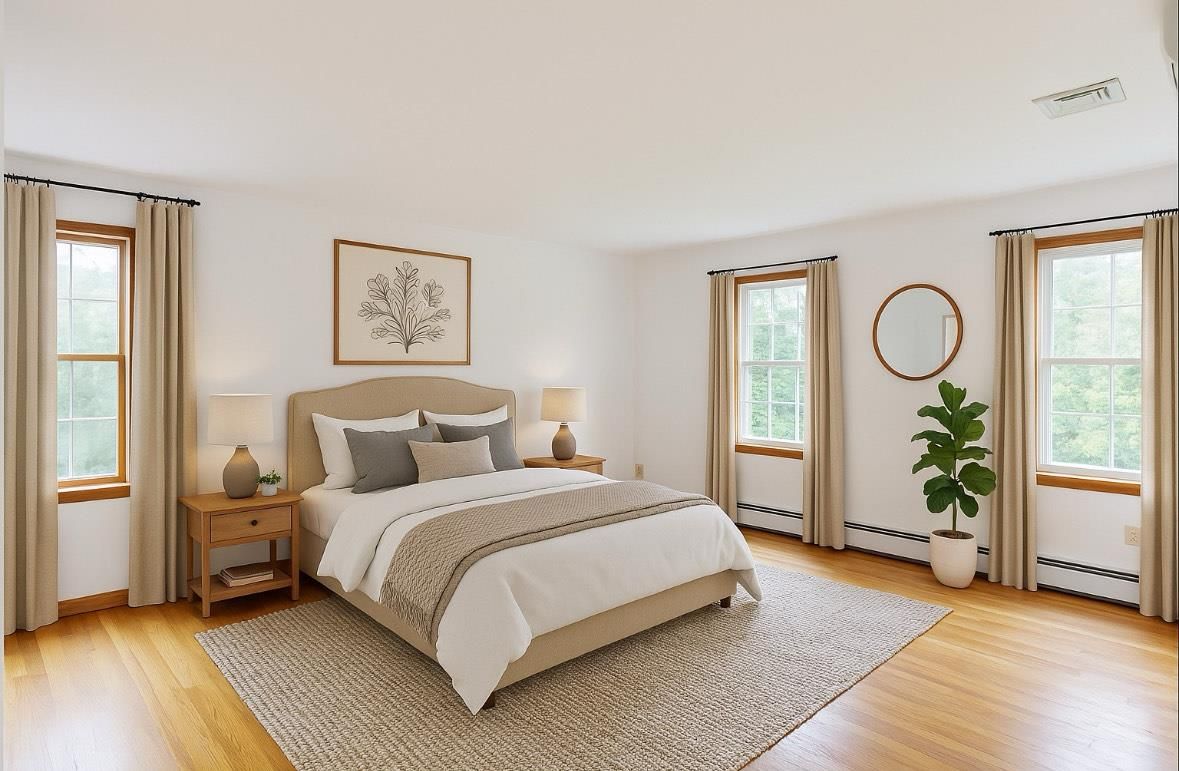 Bedroom, Interior, Wood Texture Flooring