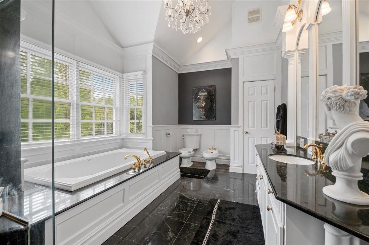 Bathroom, Dual Sink Vanities, Interior, Marble