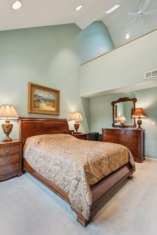 Bedroom, Interior, Recessed Lighting
