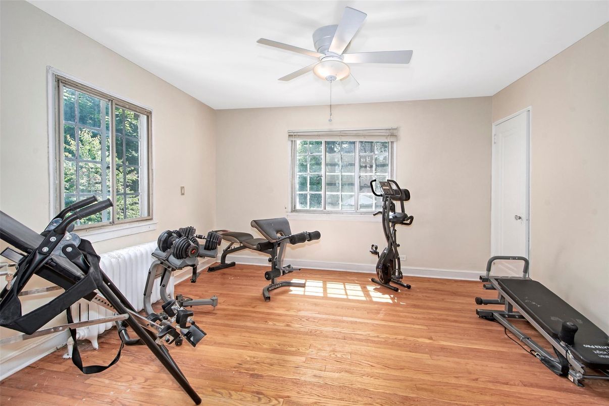 Fitness Equipment, Interior, Wood Texture Flooring
