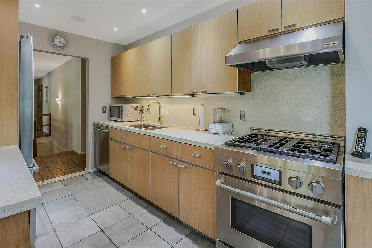 Interior, Kitchen, Recessed Lighting, Stainless Steel Appliances