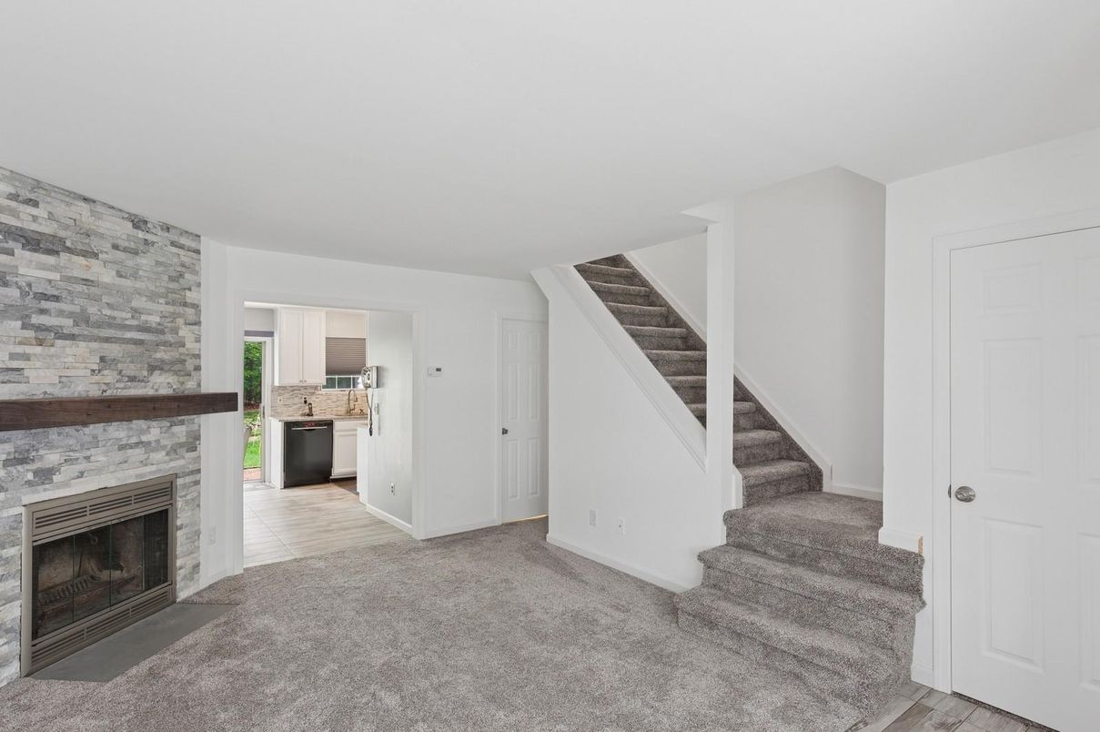 Empty room, Fireplace, Interior, Stone Walls