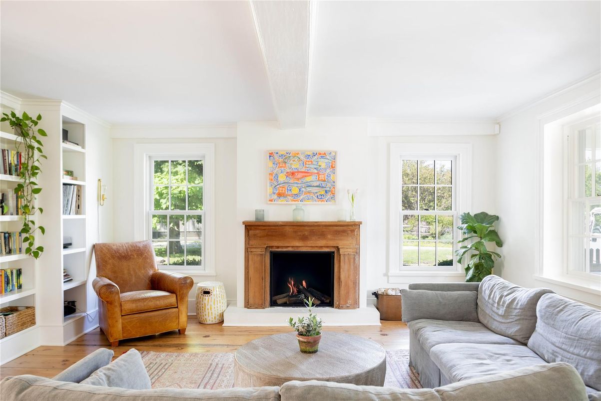 Fireplace, Interior, Living room, Wood Texture Flooring