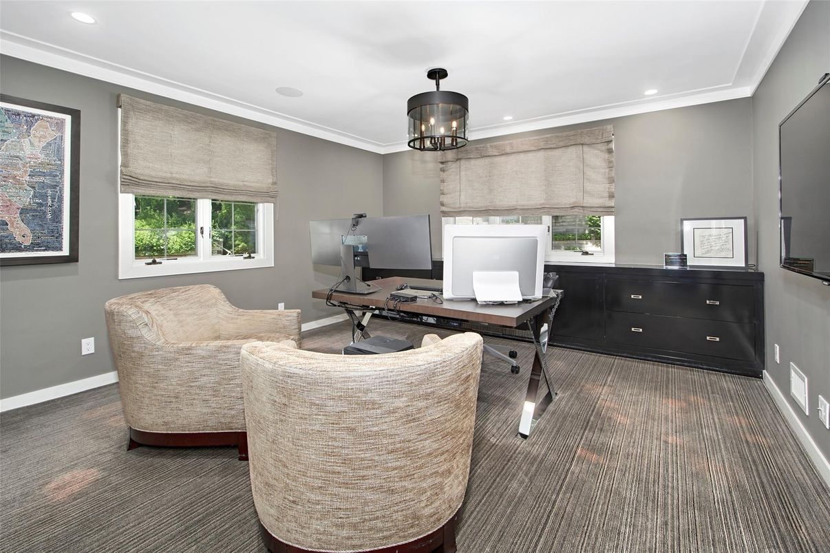 Home Office, Interior, Recessed Lighting