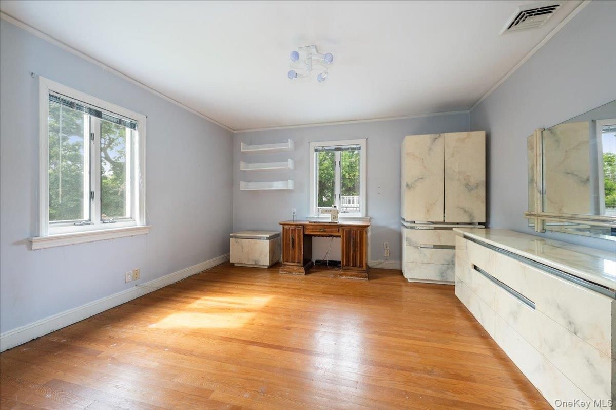 Interior, Marble Walls, Wood Texture Flooring