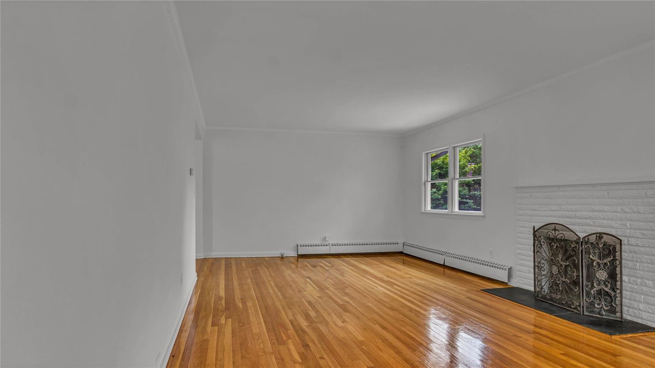 Empty room, Fireplace, Interior, Wood Texture Flooring