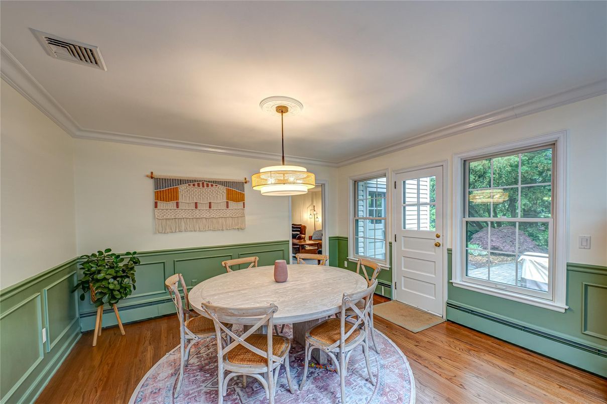 Dining room, Interior, Wood Texture Flooring