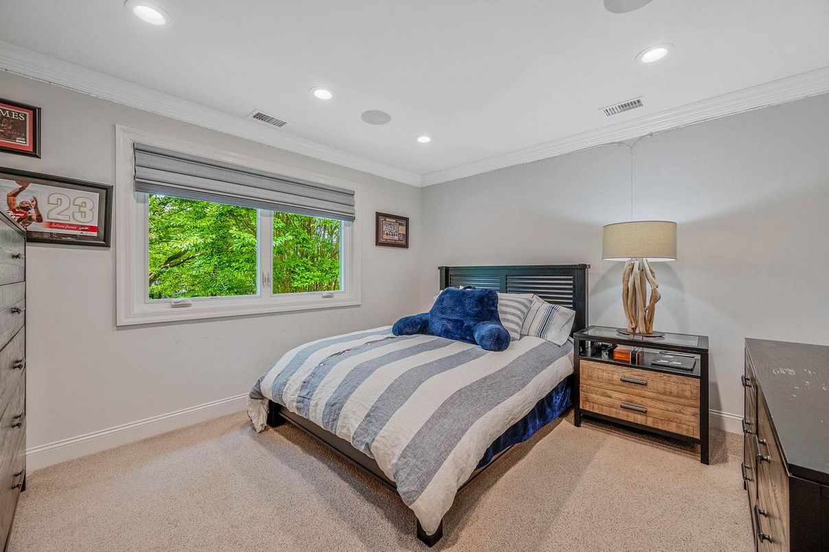 Bedroom, Interior, Recessed Lighting
