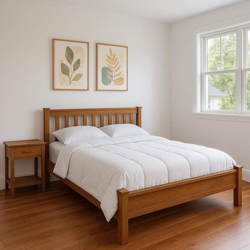 Bedroom, Interior, Wood Texture Flooring