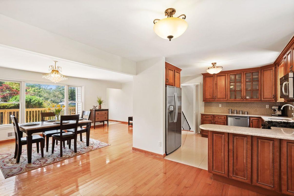 Dining room, Interior, Kitchen, Wood Texture Flooring