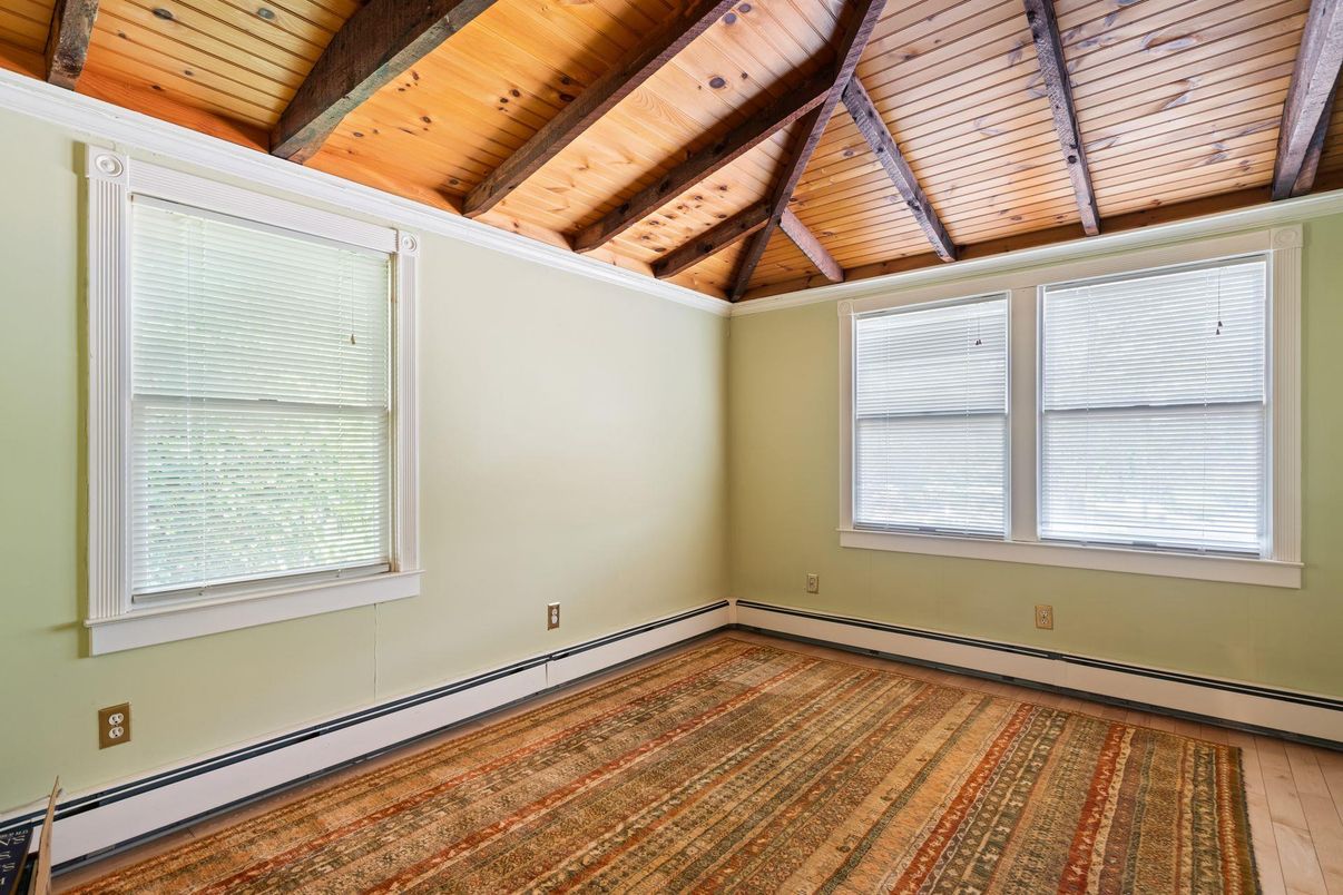 Empty room, Interior, Wooden Beams, Wooden Ceilings, Wood Texture Flooring