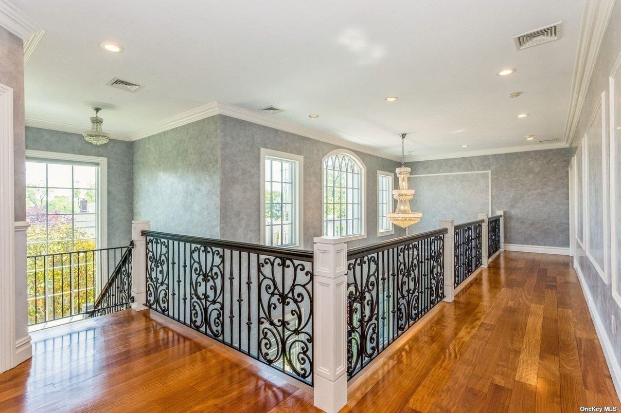 Chandelier, Interior, Recessed Lighting, Wood Texture Flooring