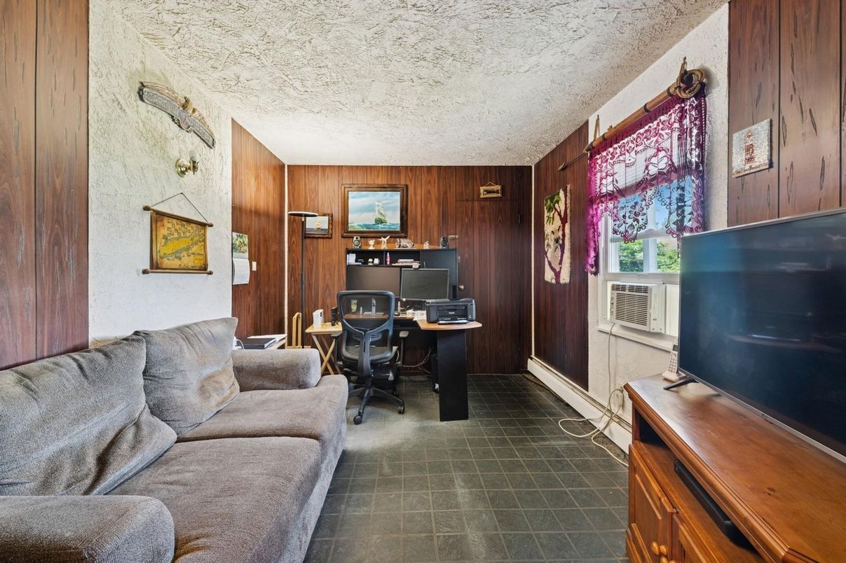 Home Office, Interior, Wooden Walls
