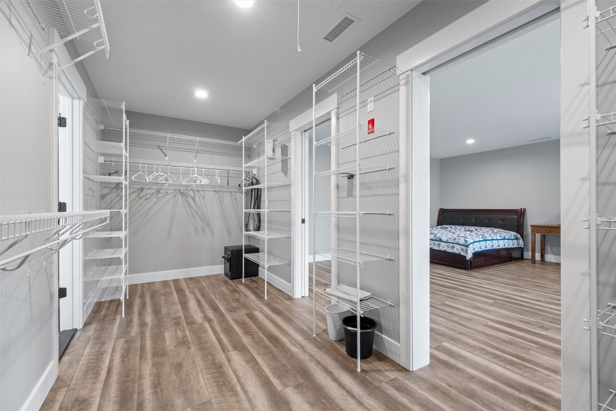 Interior, Recessed Lighting, Walk-in Closets, Wood Texture Flooring