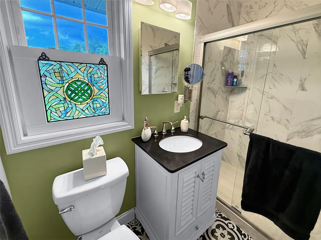 Bathroom, Glass Shower, Interior, Marble Walls
