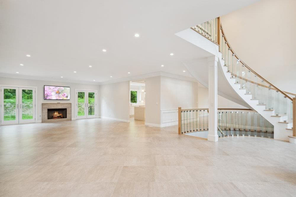 Empty room, Fireplace, Interior, Recessed Lighting