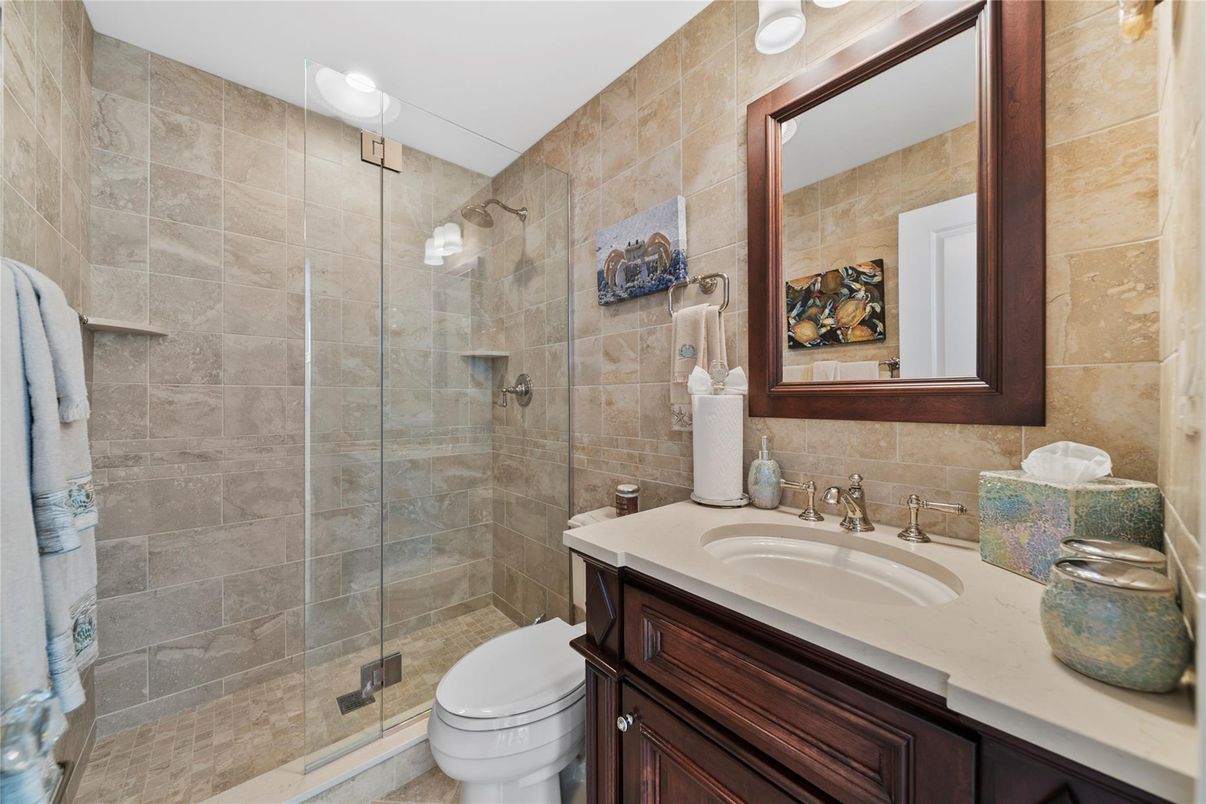 Bathroom, Glass Shower, Interior