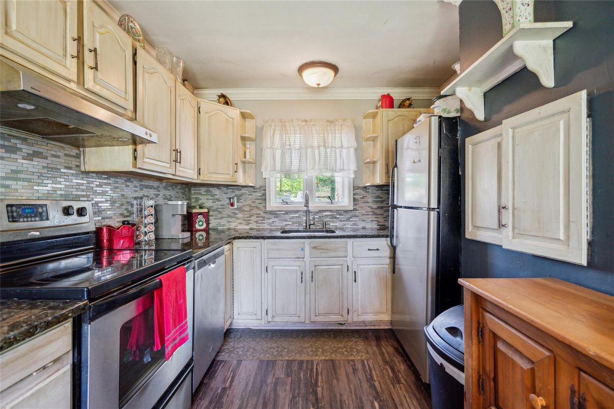 Interior, Kitchen, Wood Texture Flooring